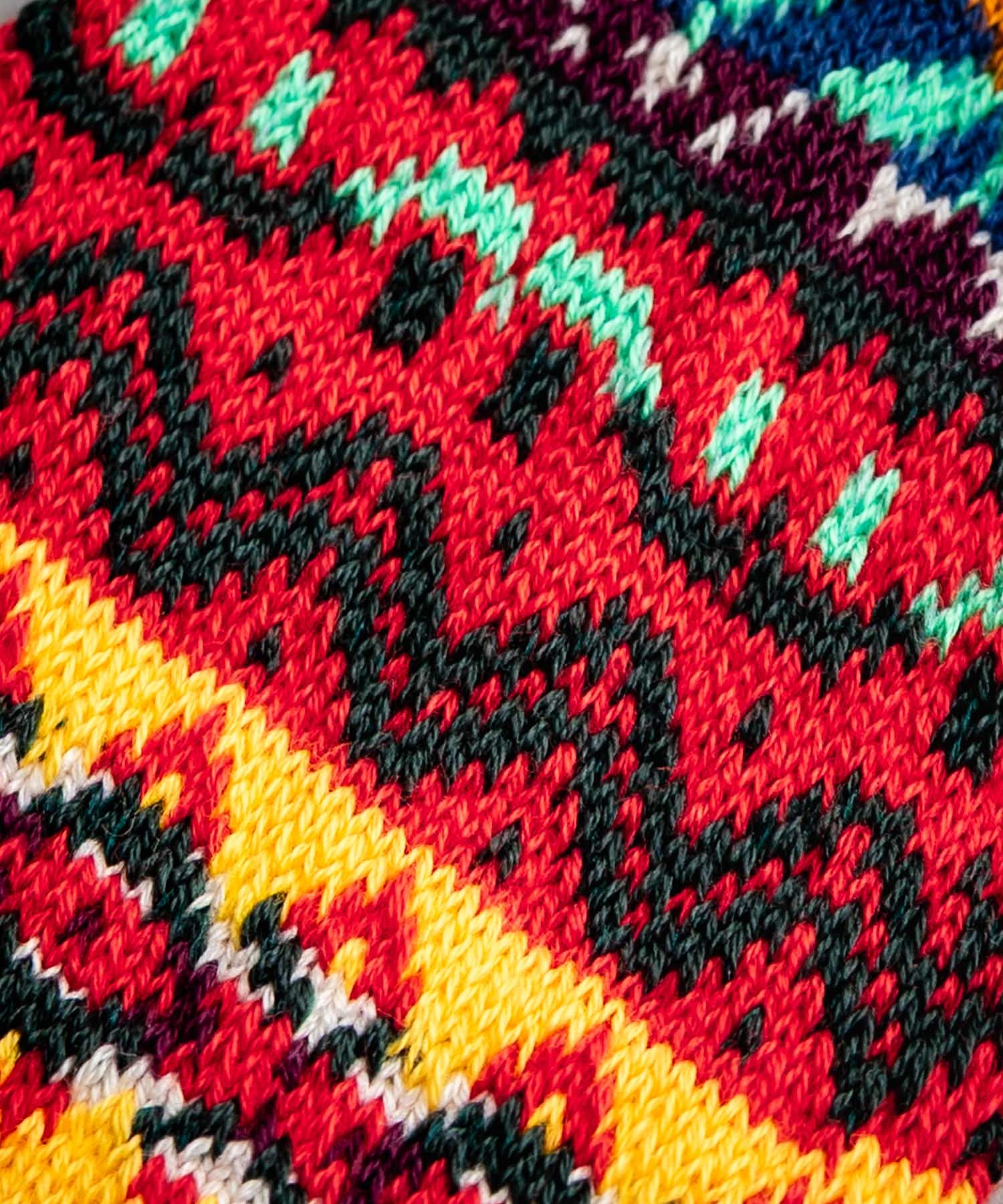 ANONYMOUSISM アノニマスイズム 日本製 国産 フェアアイルクルー丈スニーカーソックス 15390