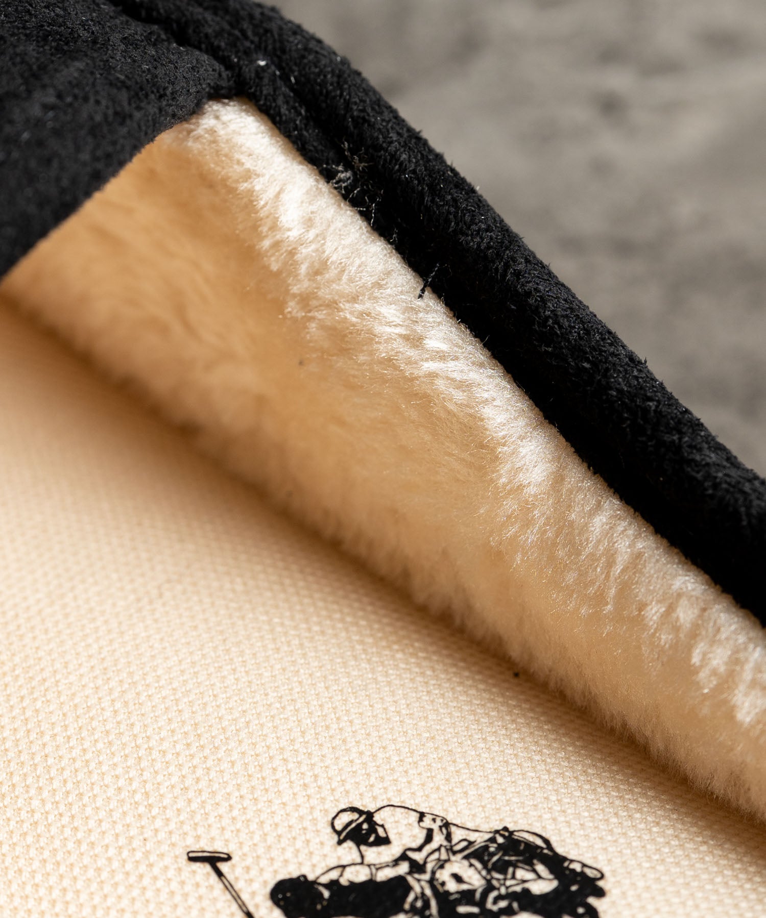 U.S.POLO ASSN. ユーエスポロアッスン ボアライニングスライド スリッポン/ワンポイントロゴモカシンシューズ 14933