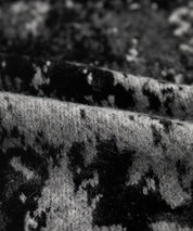 オーバーサイズ5Gジャガード編みアブストラクト柄クルーネックニットセーター 15193