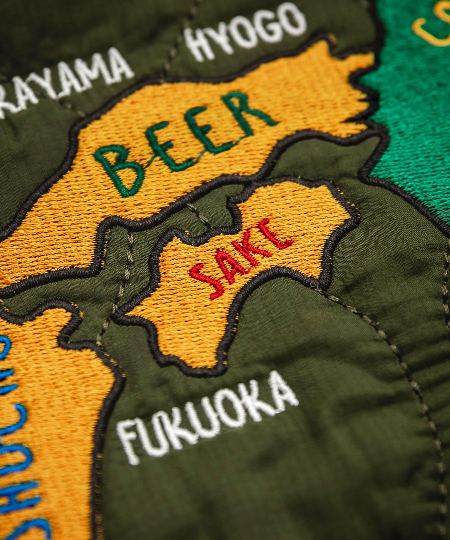 YOIDORE 酔いどれ スーベニア刺繍キルティング2wayリバーシブルジャケット 14890