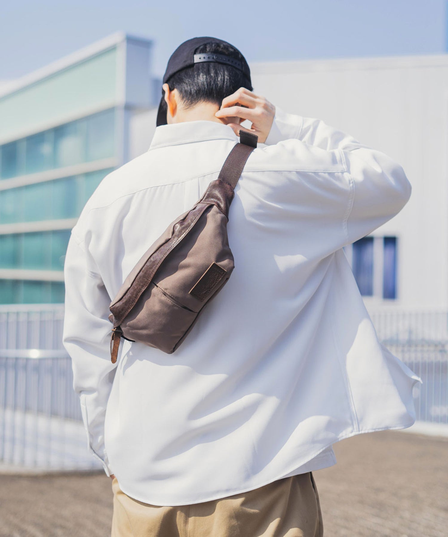 Butler Verner Sails バトラーバーナーセイルズ 日本製 国産コーデュラ本革付属ヒップバッグ JA-1225 6126