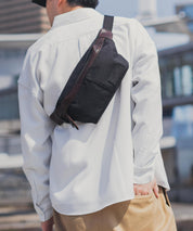 Butler Verner Sails バトラーバーナーセイルズ 日本製 国産コーデュラ本革付属ヒップバッグ JA-1225 6126