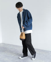 Butler Verner Sails バトラーバーナーセイルズ 日本製/国産 モールドレザー巾着スエードレザーショルダーバッグ JA-2685 11940