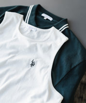 U.S. POLO ASSN. ユーエスポロアッスン 別注コラボワンポイントロゴ刺繍天竺タンクトップ/ノースリーブTee 15441