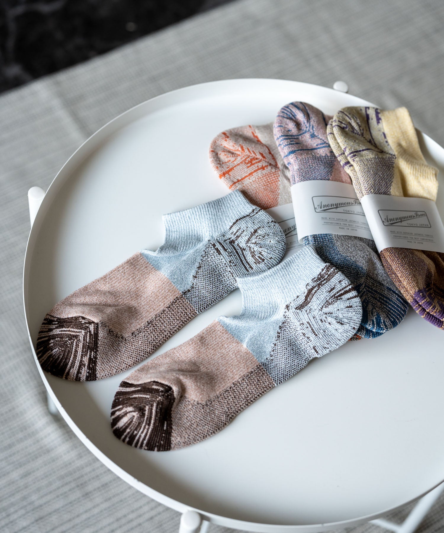 ANONYMOUSISM アノニマスイズム 日本製モックパイルアンクル丈スニーカーソックス 15396