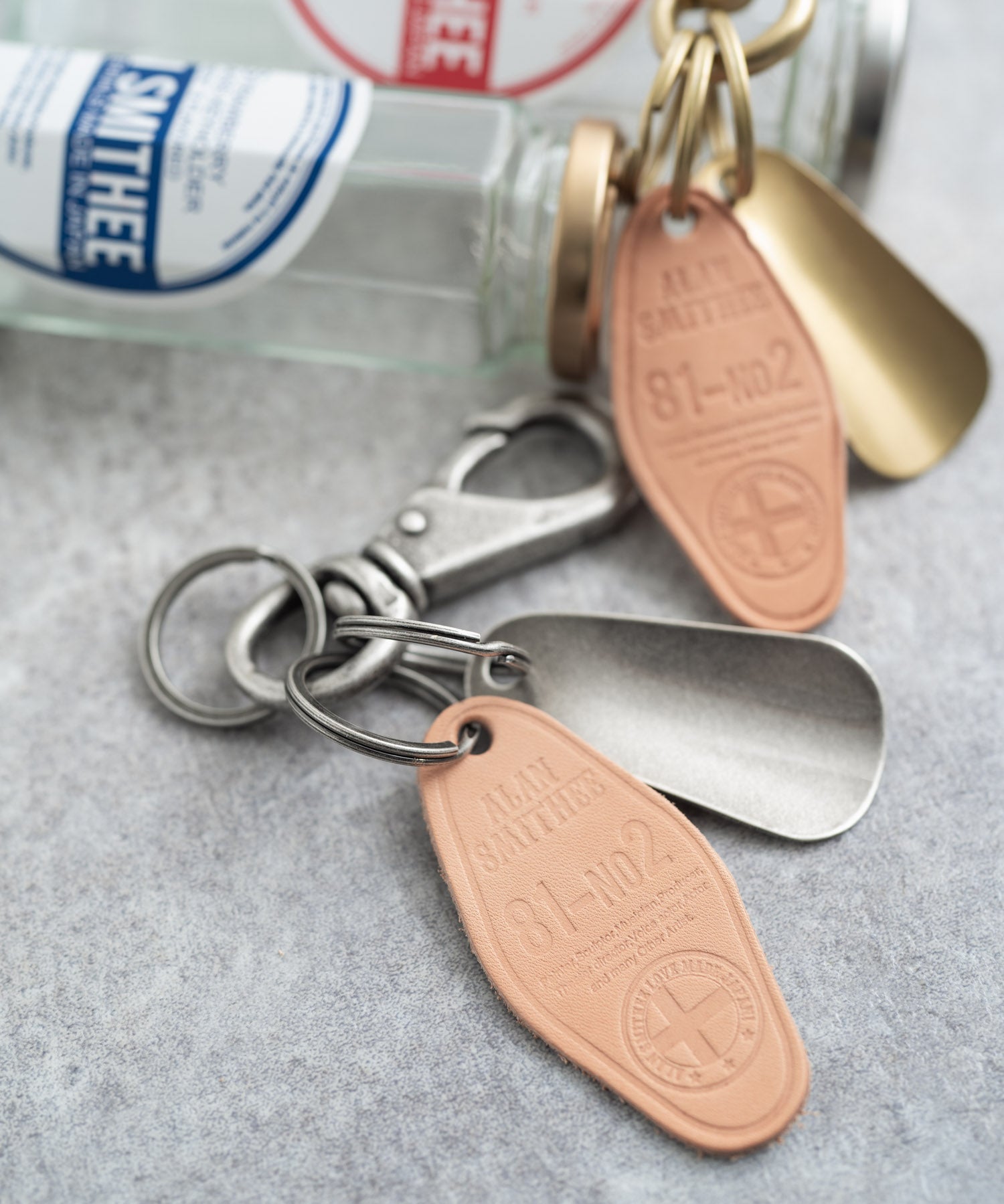 Alan Smithee アランスミシー 日本製 国産BRASS SHOEHORN KEY CHAIN シューホーンキーホルダー AW-1371 2208