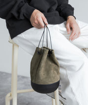 Butler Verner Sails バトラーバーナーセイルズ 日本製/国産 モールドレザー巾着スエードレザーショルダーバッグ JA-2685 11940