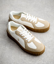 新色追加 U.S. POLO ASSN. ユーエスポロアッスン 厚底ボリュームソールコンビネーションレースアップスニーカー 14137