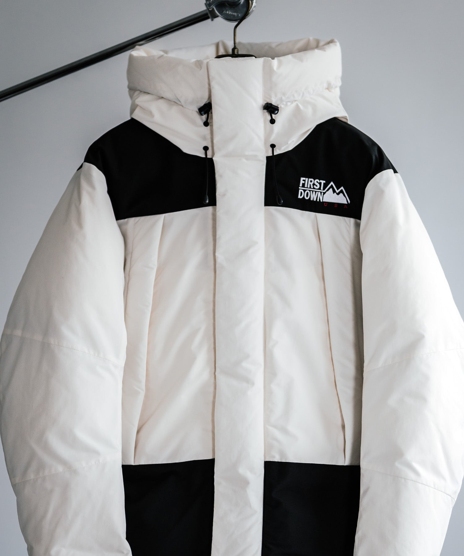 FIRST DOWN ファーストダウン WRAP DOWN PARKA DICROS MAURI フード付きラップダウンジャケット F942010 14980