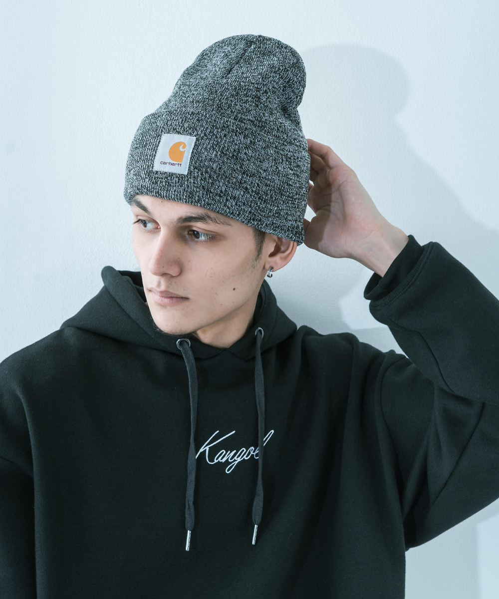 Carhartt カーハート Acrylic Watch Hat ワッチキャップ ニット帽 メンズ レディース ワッチハット ビーニー 帽子 通年 無地 ロゴ ストリート お揃い 防寒 あったか プレゼント ギフト A18 98